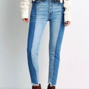 American Eagle Vintage High-Rise Two Tone Denim